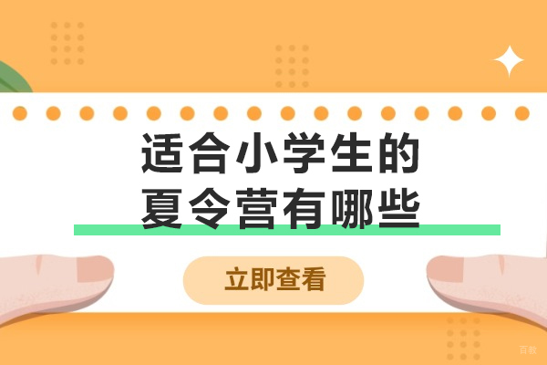 适合小学生的夏令营有哪些-夏令营的费用是多少