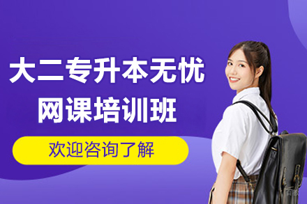 广州大二专升本无忧网课培训班
