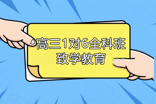 上海高三1对6全科培训课程-上海致学教育