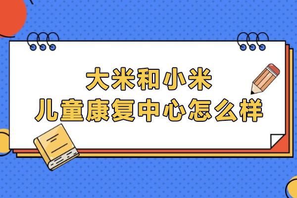 合肥大米和小米兒童康復(fù)中心怎么樣