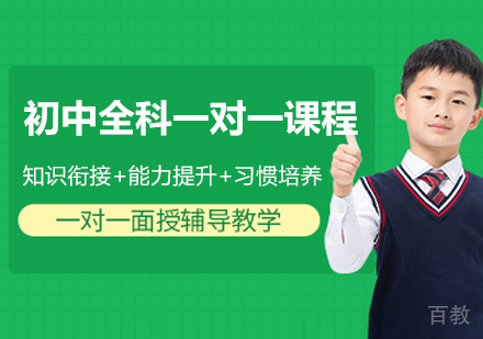 初中全科一对一辅导课程