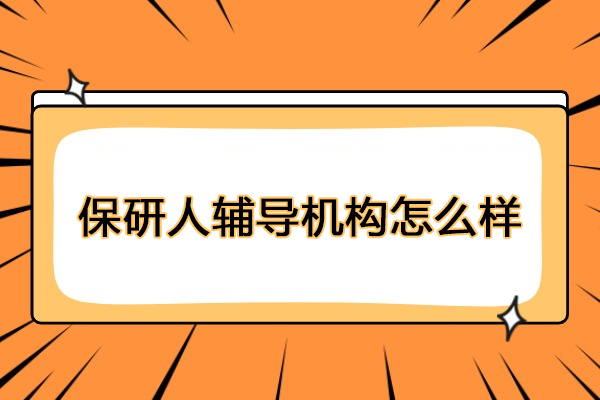 北京保研人辅导机构怎么样