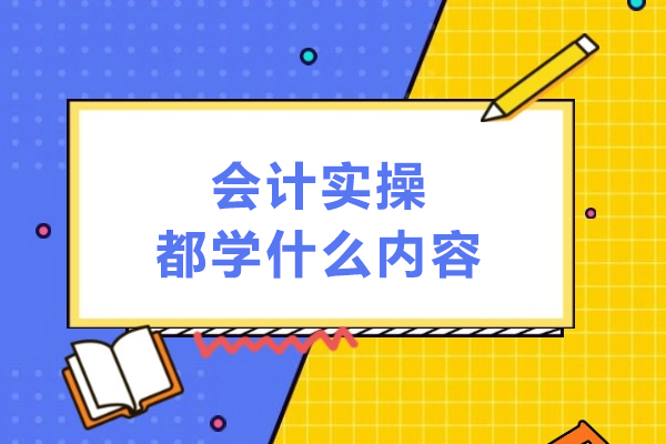 会计实操都学什么内容
