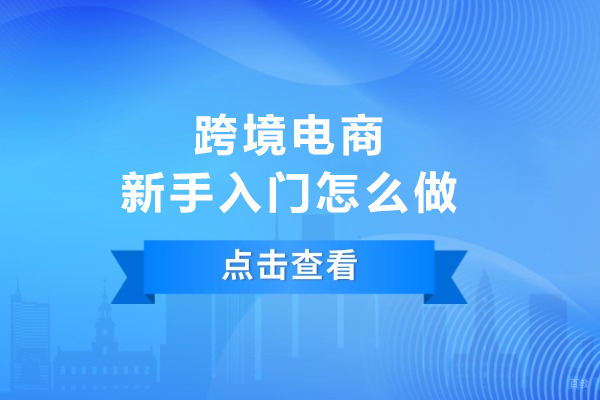 武汉跨境电商新手入门怎么做