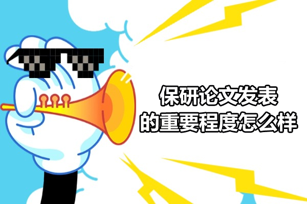 保研论文发表的重要程度怎么样