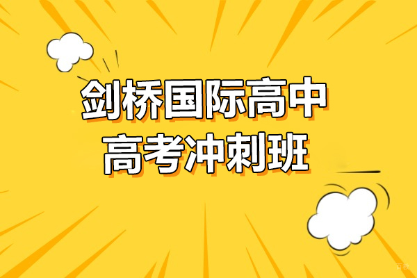 上海国际高中-上海剑桥国际高中高考冲刺班-助力学生冲刺本科院校
