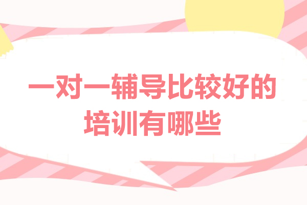厦门一对一辅导比较好的培训有哪些