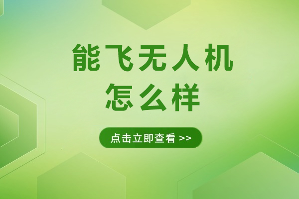 重庆能飞无人机怎么样