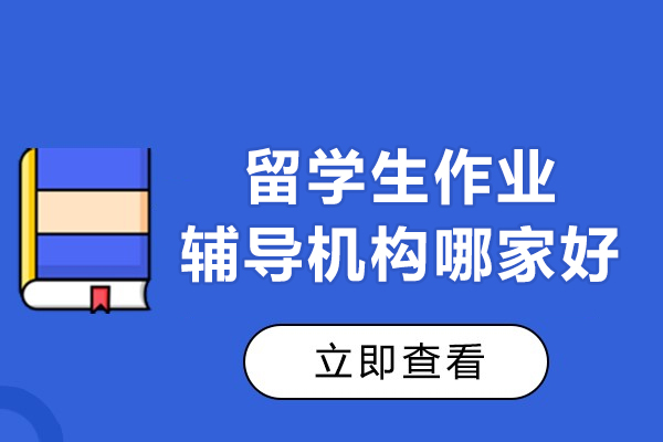 北京留学生作业辅导机构哪家好