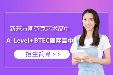 上海新东方斯芬克艺术高中A-Level+BTEC国际高中课程招生简章