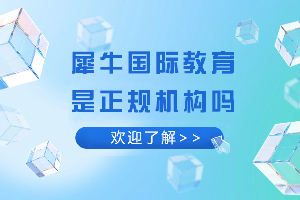 上海犀牛国际教育是正规机构吗