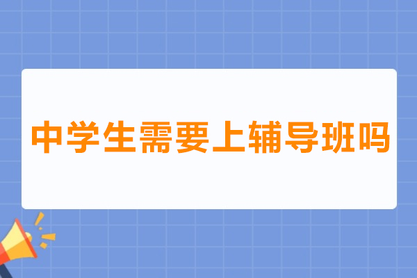 中学生需要上辅导班吗