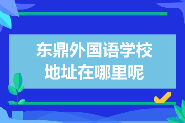 上海国际高中-上海东鼎外国语学校地址在哪里呢