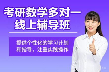 考研数学多对一精品线上定制辅导班