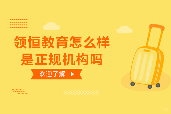 领恒教育怎么样-是正规机构吗
