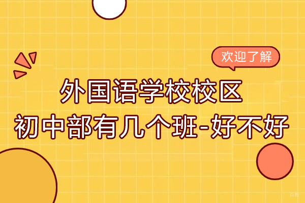 苏州国际课程-苏州外国语学校吴中校区初中部有几个班-好不好