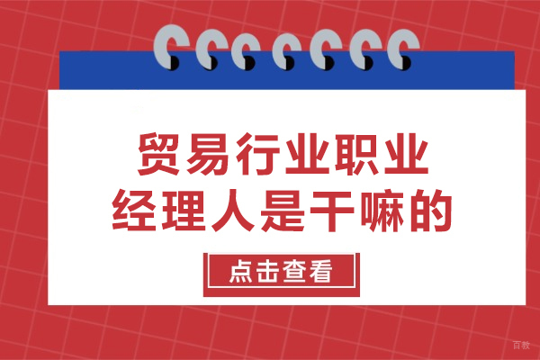 沈阳电脑IT设计-贸易行业职业经理人是干嘛的