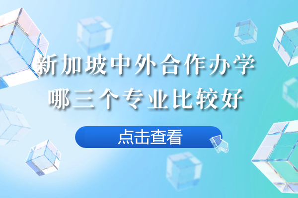 成都新加坡留学-新加坡中外合作办学哪三个专业比较好