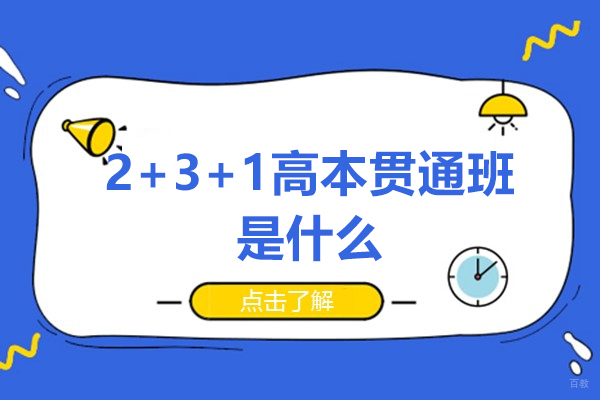 上海早教中小学-2+3+1高本贯通班是什么
