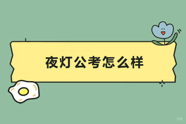 上海公务员-夜灯公考怎么样