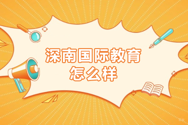 深圳深南国际教育怎么样