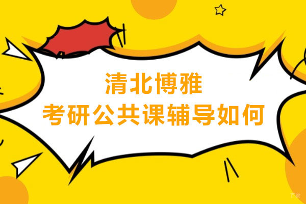 东莞清北博雅考研公共课辅导如何