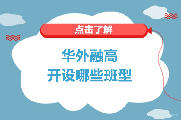 上海早教中小学-上海华外融高开设哪些班型
