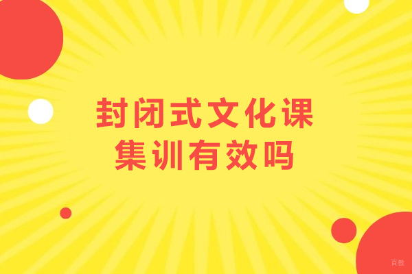 成都早教中小学-封闭式文化课集训有效吗
