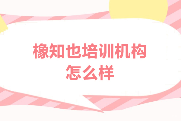 厦门-厦门橡知也培训机构怎么样