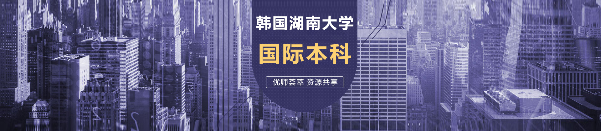 韩国湖南大学国际本科