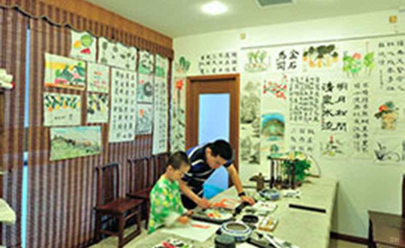 北京秦汉胡同国学_国画班学员