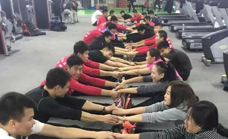 北京星航道国际健身学员上课教学情形
