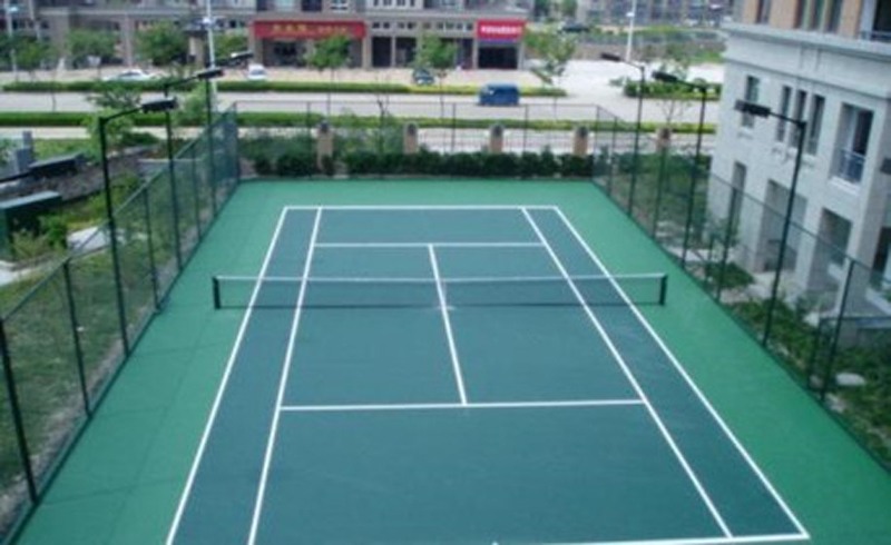 天津华夏聚龙网球俱乐部训练场俯瞰