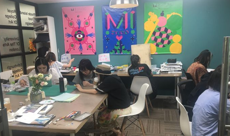 上海艺术作品集培训学校教室一览