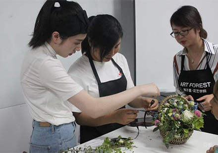 北京狮子里花艺培训学校_教学现场