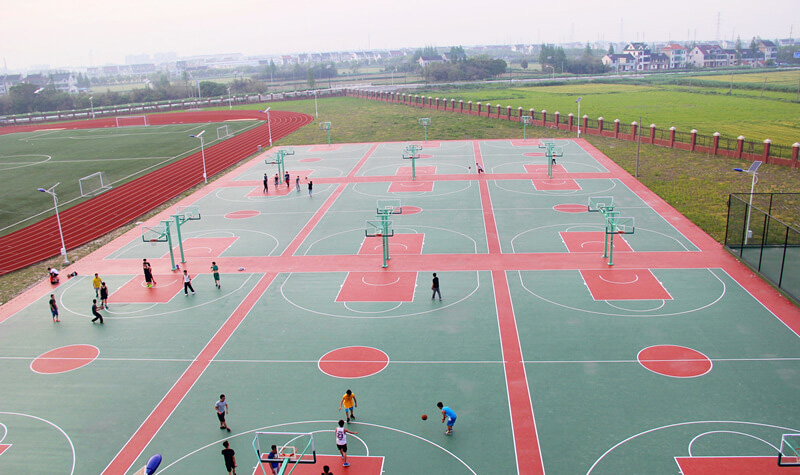 上海剑桥凯师中国篮球场