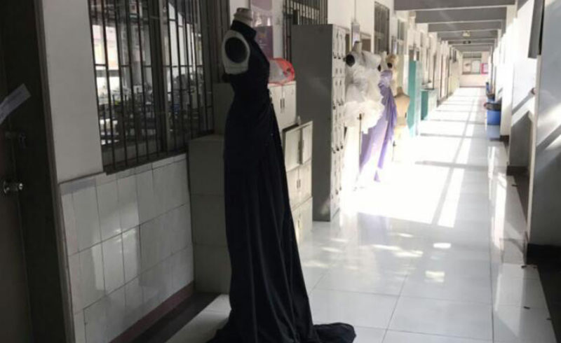 深圳香港服装学院校区走廊