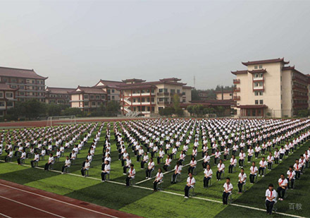 课间操现场