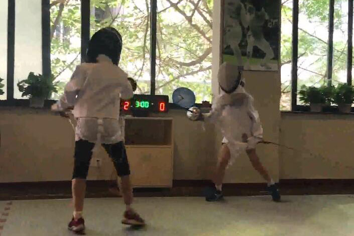 杭州爱搏体育击剑比赛