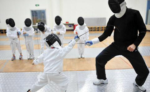 上海盈搏击剑俱乐部课堂训练