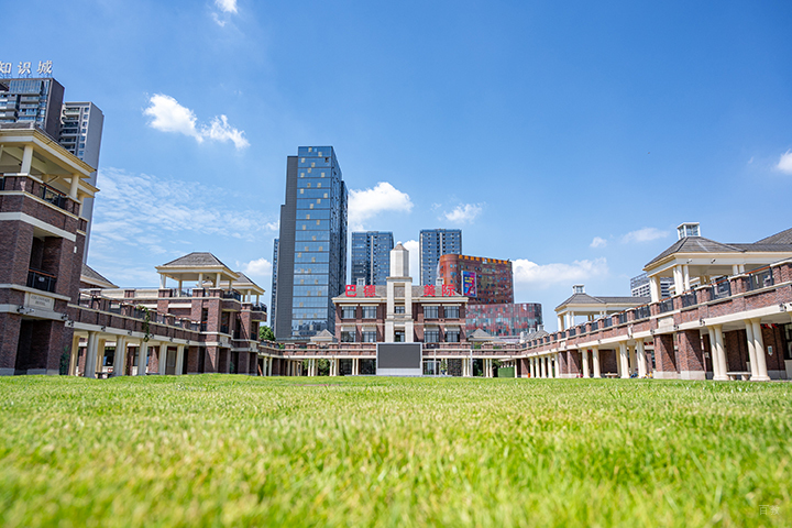 成都巴德美际学校_学校草坪