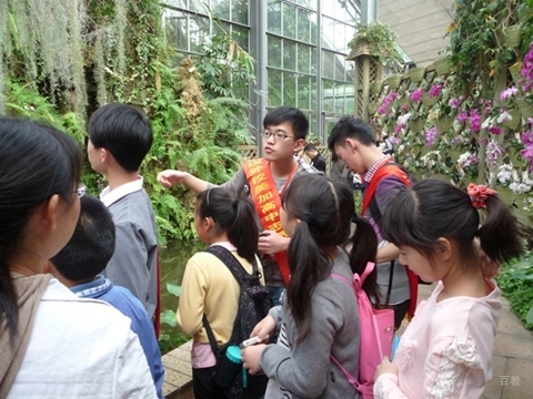 武汉外国语学校美加分校_植物园志愿者