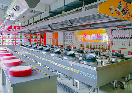 北京新东方烹饪学校中餐教学区域环境展示