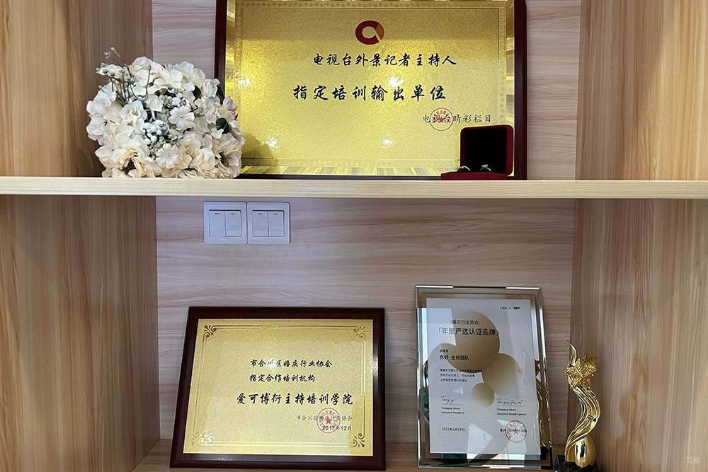 重庆爱可博衍婚礼学院_所获荣誉