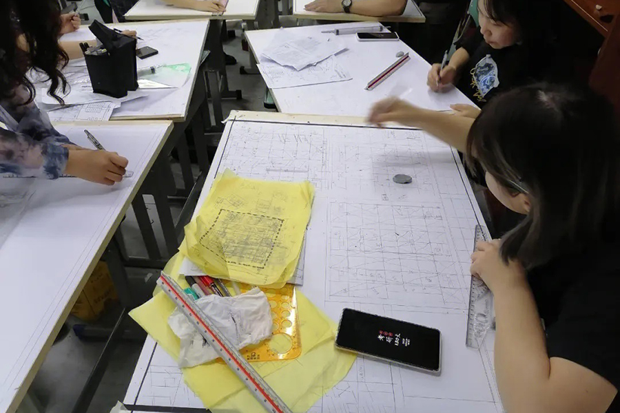 上海四方手绘学员课堂图片