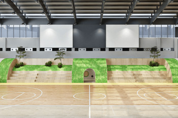 广州动因体育篮球场环境