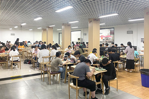 武汉央布艺术学校校区餐厅环境展示