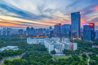 学校鸟瞰图环境