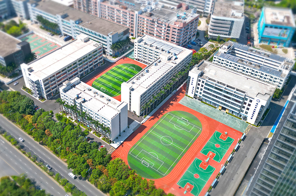 学校鸟瞰图环境