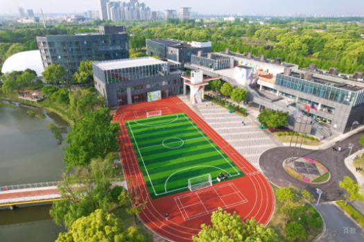 成都林国荣学校_操场俯瞰图